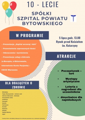 10 -lecie Spółki Szpital Powiatu Bytowskiego