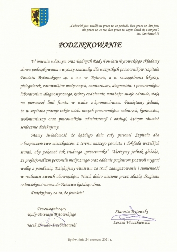 Podziękowania