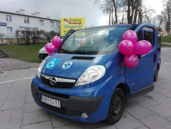 Szpital w Bytowie z różową wstążką