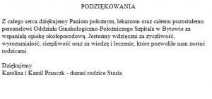 Podziękowanie