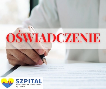 OŚWIADCZENIE