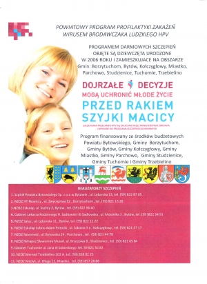 BEZPŁATNE SZCZEPIENIA DLA DZIEWCZĄT PRZECIWKO ZAKAŻENIOM HPV