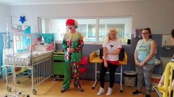 Muszkieterowie Szpiku na oddziale pediatrii bytowskiego szpitala