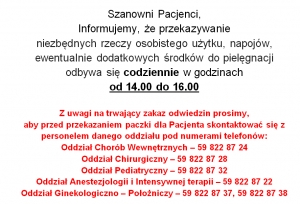 Uwaga pacjenci!