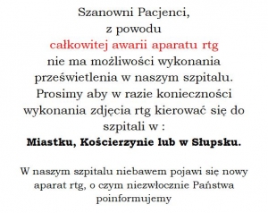 Uwaga pacjenci!
