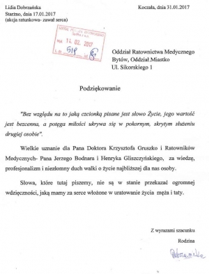 Podziękowanie